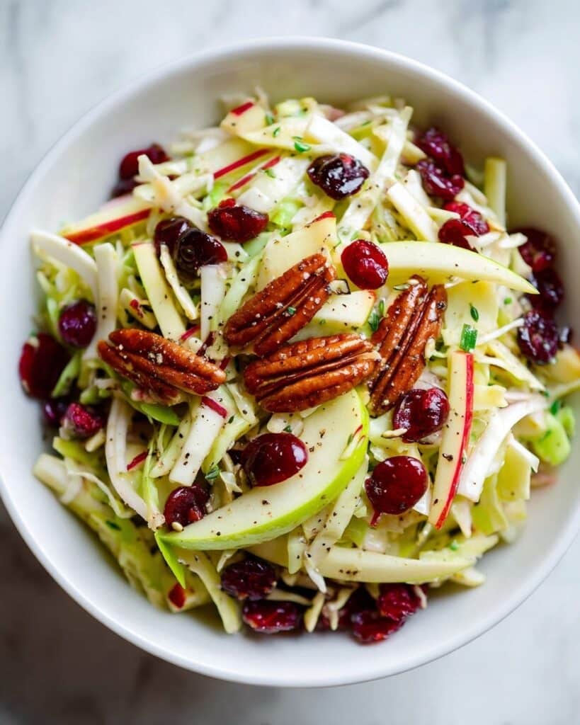 Apple Cranberry Pecan Coleslaw Recipe