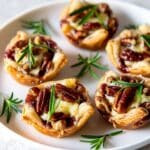 Cranberry Brie Bites with Puff Pastry Recipe