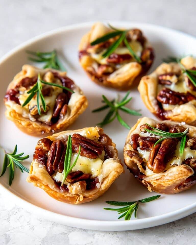 Cranberry Brie Bites with Puff Pastry Recipe