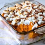 Sweet Potato Casserole with Pecans and Marshmallows Recipe