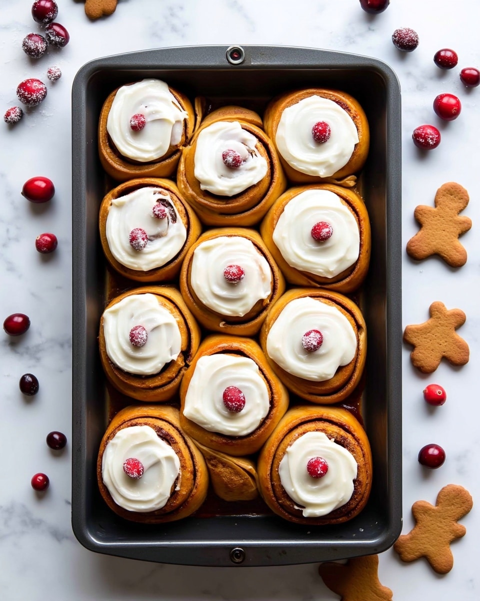 Overnight Gingerbread Cinnamon Rolls Recipe