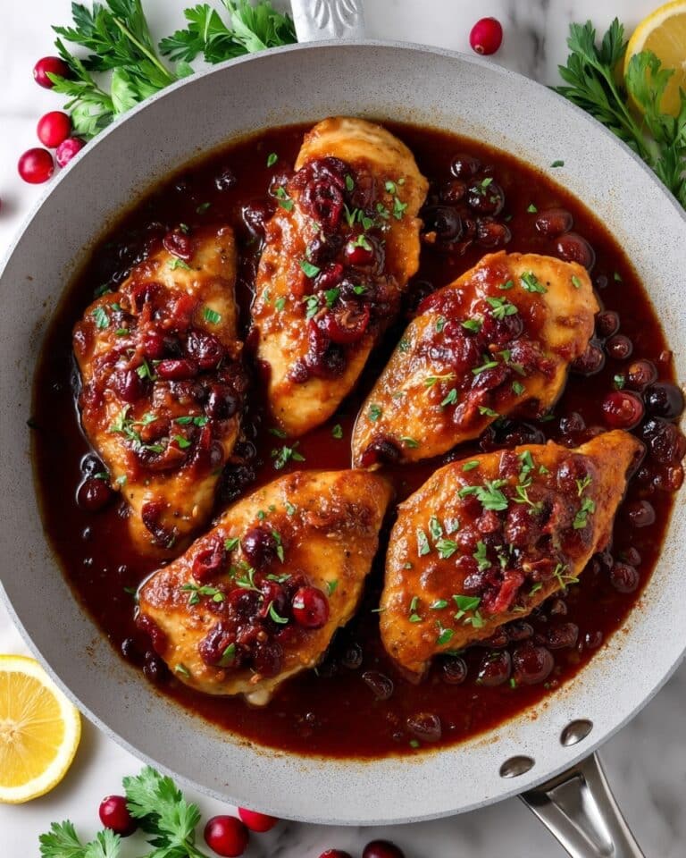 Skillet Orange Cranberry Chicken Recipe