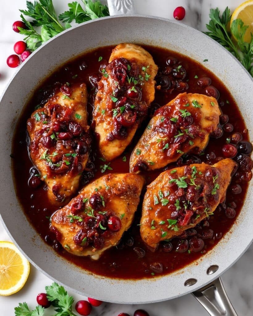 Skillet Orange Cranberry Chicken Recipe