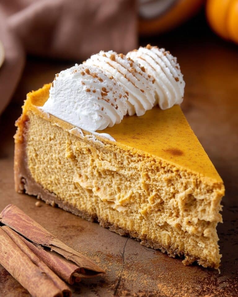 Creamy Pumpkin Cheesecake with Spiced Graham Cracker Crust Recipe