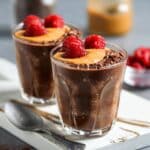 Chocolate Chia Pudding with Peanut Butter and Raspberries Recipe