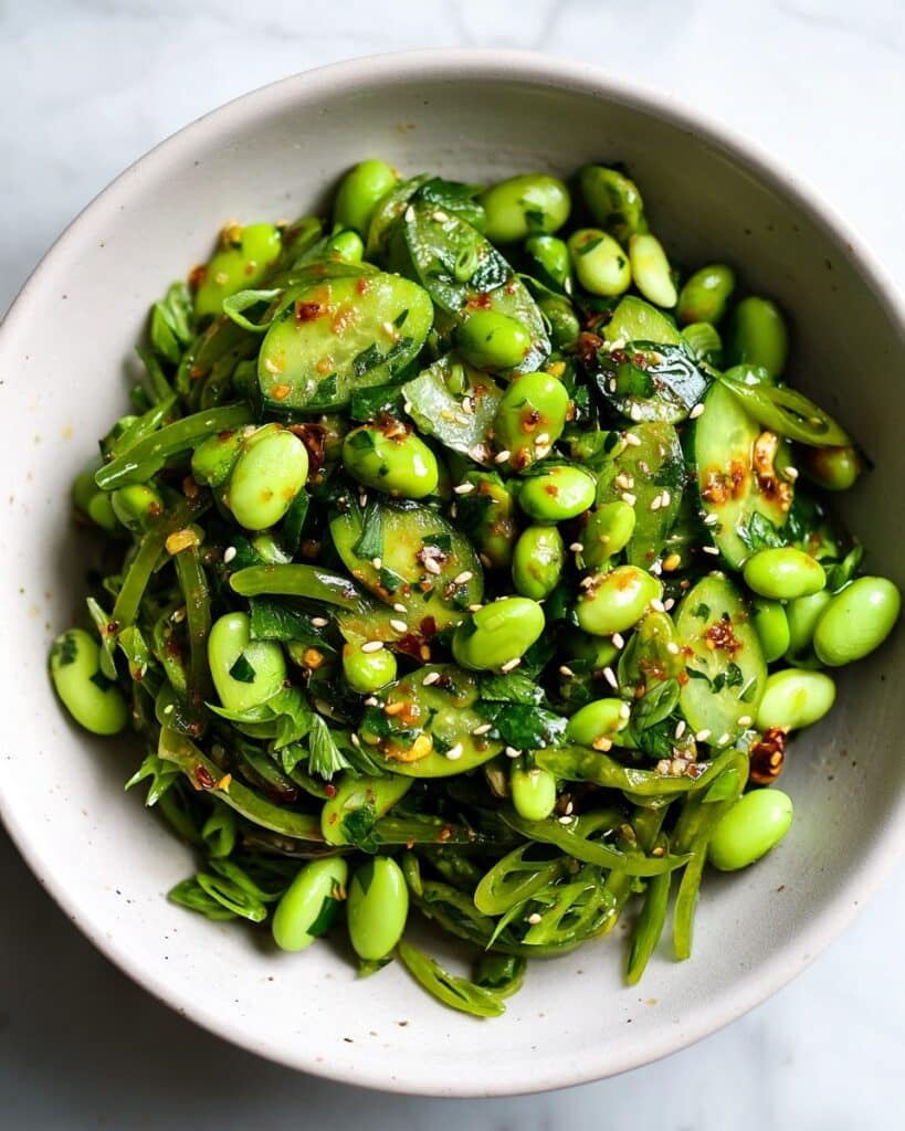 Chili Crisp Snap Pea Salad Recipe