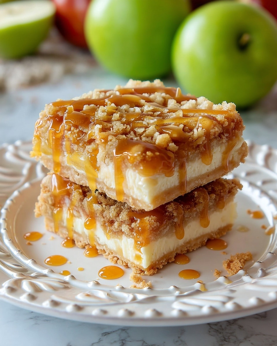 Caramel Apple Cheesecake Bars Recipe