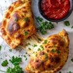 Easy Air Fryer Calzones with Pepperoni and Mozzarella Recipe