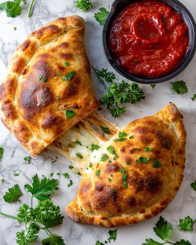 Easy Air Fryer Calzones with Pepperoni and Mozzarella Recipe