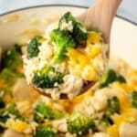 Easy One Pot Cheesy Chicken Rice and Broccoli Recipe