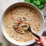 Sausage Potato Soup with Cheddar and Cream Recipe