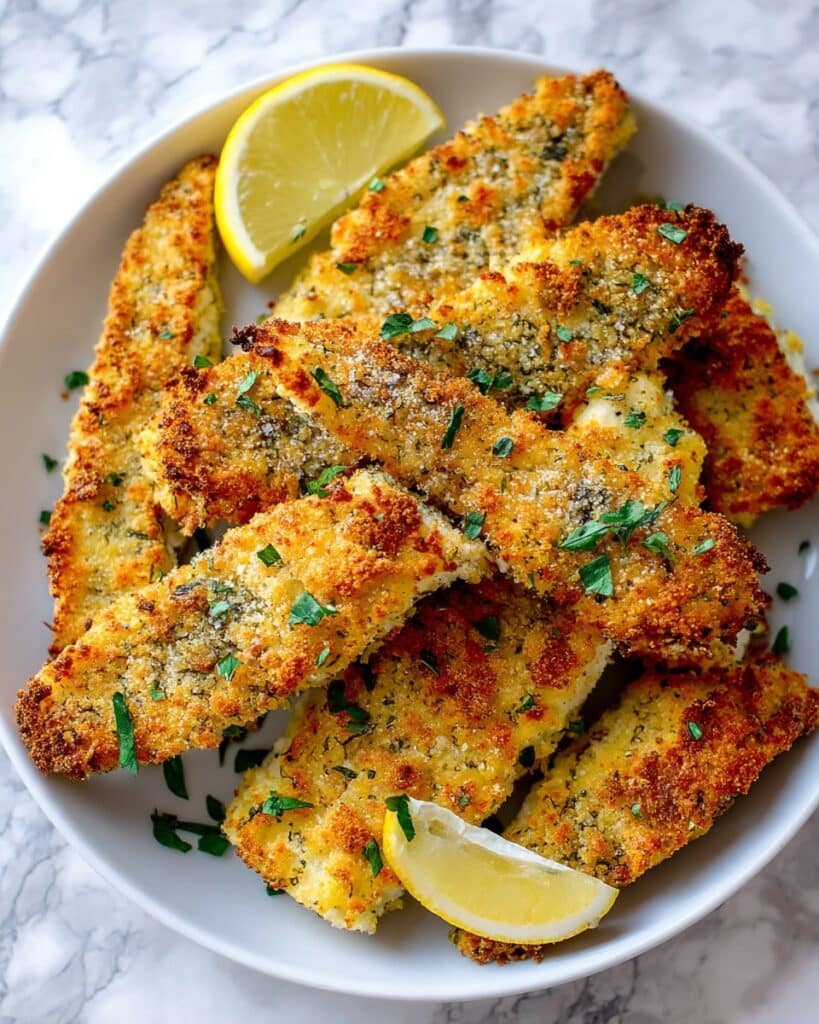 Panko Crusted Cod with Lemon and Herbs Recipe