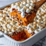 Sweet Potato Casserole with Marshmallows and Pecan Topping Recipe