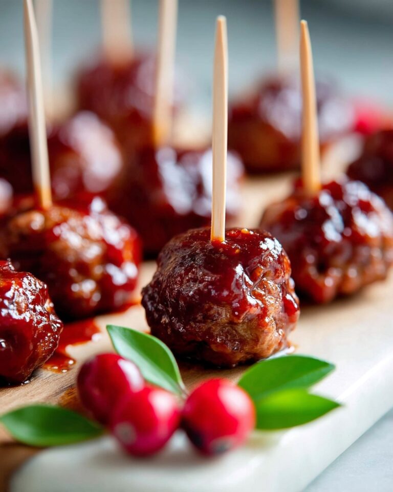 Cranberry BBQ Turkey Meatballs Recipe