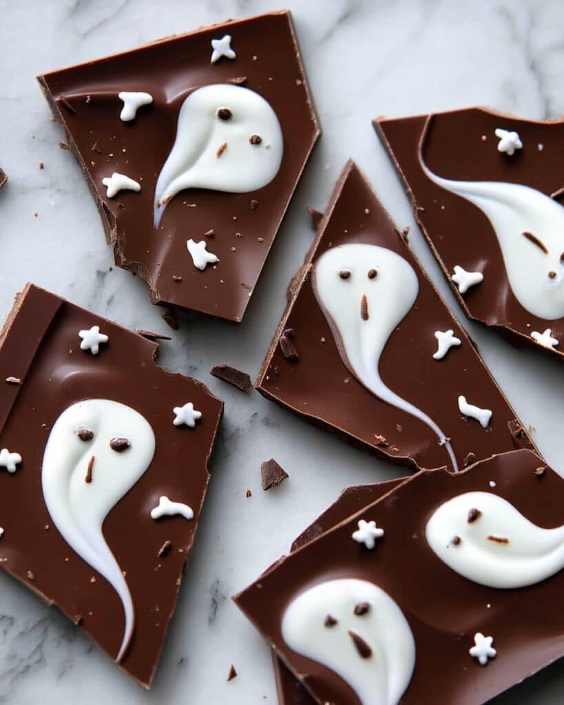 Halloween 3-Ingredient Ghost Bark Recipe