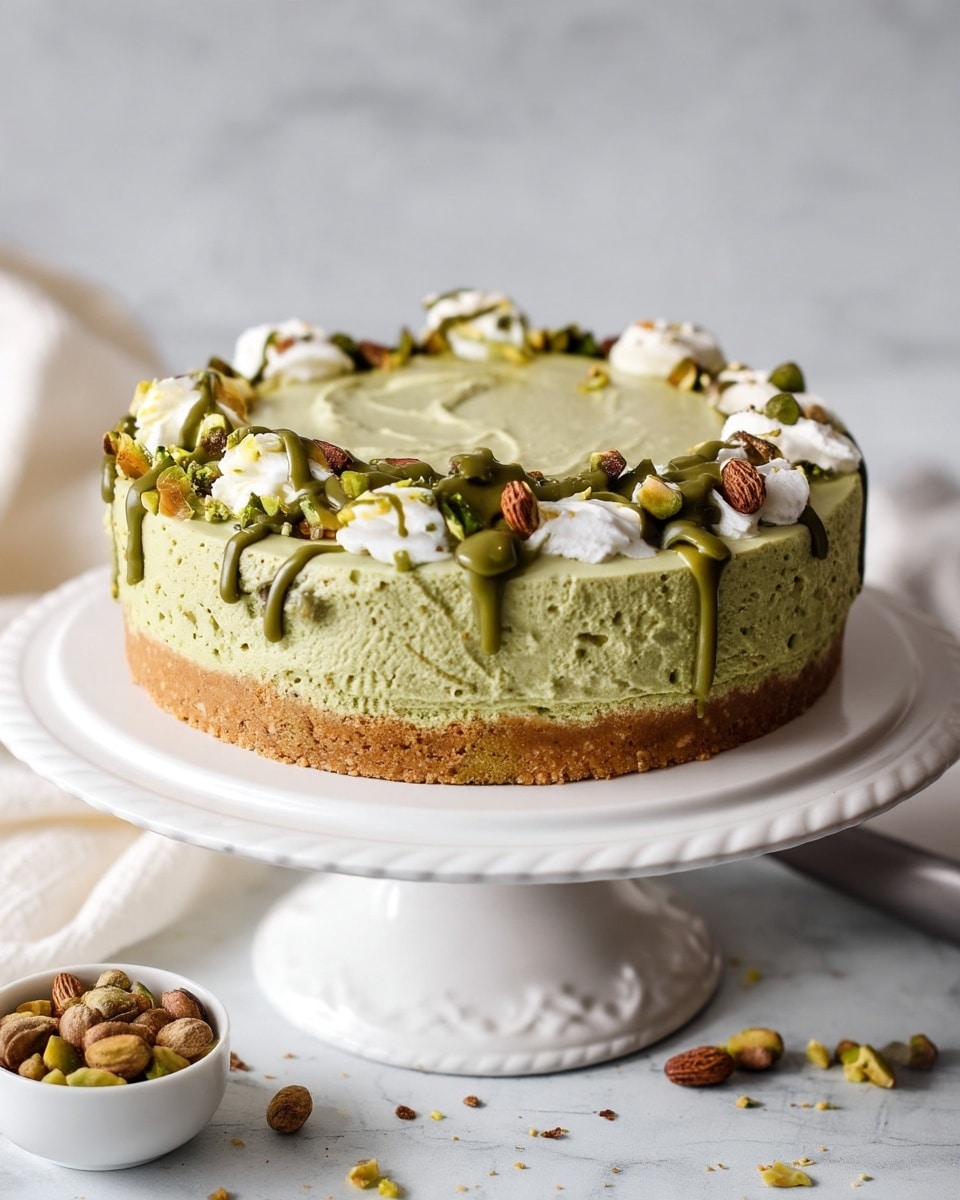 No Bake Pistachio Cheesecake Recipe