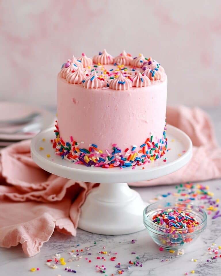 Small Batch Vanilla Cake with Vanilla Buttercream Recipe