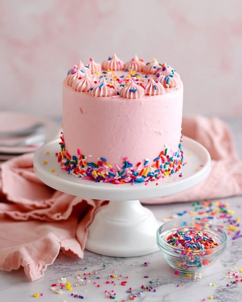 Small Batch Vanilla Cake with Vanilla Buttercream Recipe