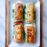 Tofu Spring Rolls with Spicy Lime Soy Dipping Sauce Recipe