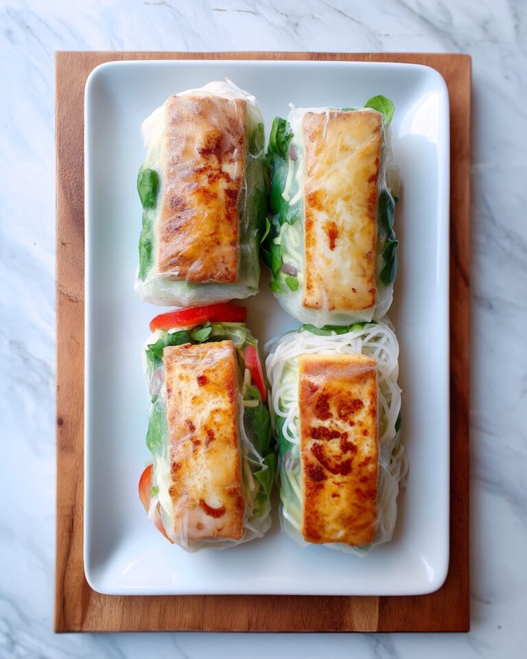 Tofu Spring Rolls with Spicy Lime Soy Dipping Sauce Recipe