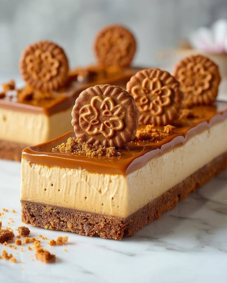 Biscoff Pumpkin Cheesecake Bars Recipe