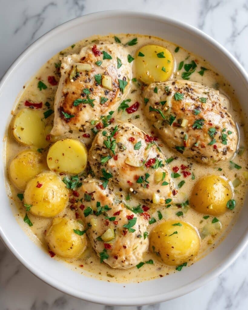 Dijon Chicken and Potato Skillet (Whole30, Paleo, Gluten-Free) Recipe