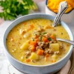 Vegan Cheeseburger Soup Recipe