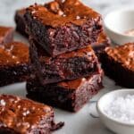 The BEST Crinkle Top FUDGE Vegan Brownies Recipe