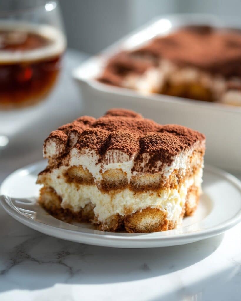 Easy Homemade Vegan Tiramisu with Espresso-Soaked Ladyfingers and Creamy Mascarpone Layer Recipe