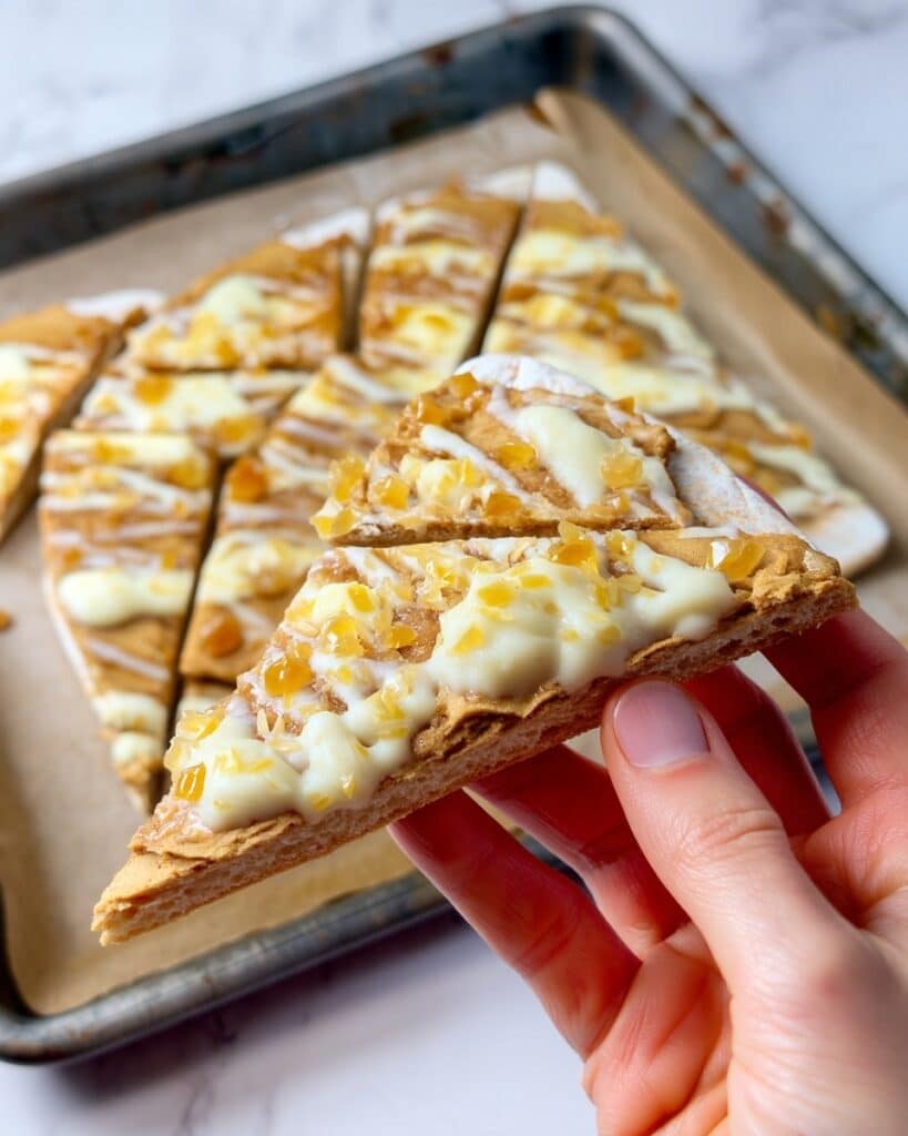 No-Bake Pumpkin Spice Latte Protein Rice Cake Bark Recipe
