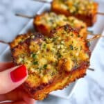 Garlic Parmesan Chicken Skewers Recipe