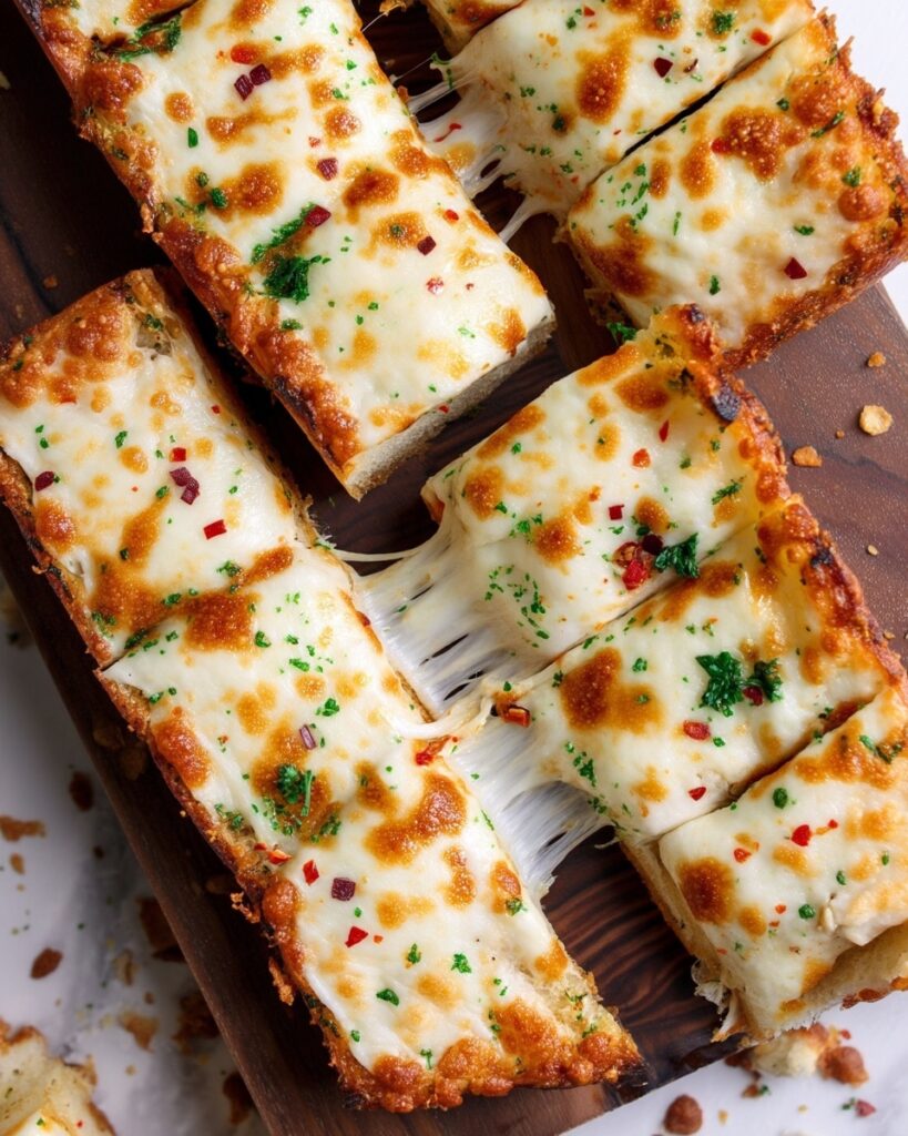Cheesy Roasted Garlic Bread Recipe