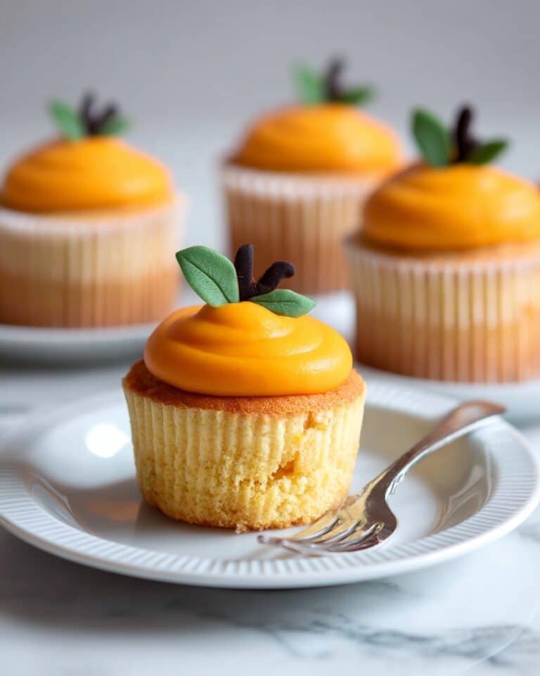 Chiffon Cupcakes with Mandarin Whipped Cream Recipe