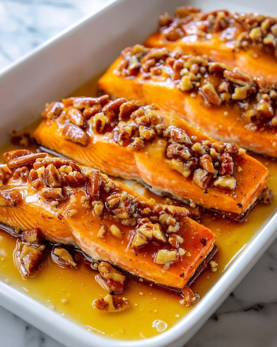 Maple Pecan Glazed Salmon Recipe