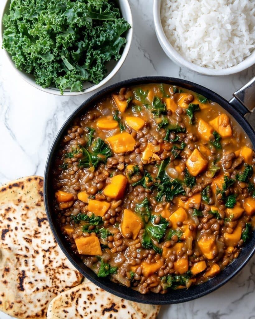 Brown Lentil Sweet Potato Curry Recipe