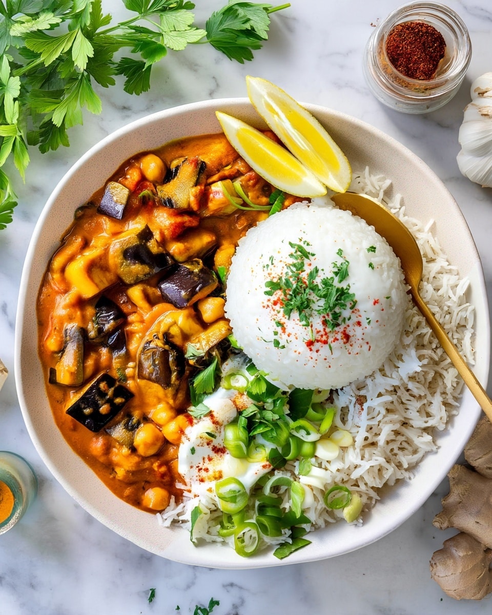 Eggplant Curry with Chickpeas and Coconut Milk Recipe