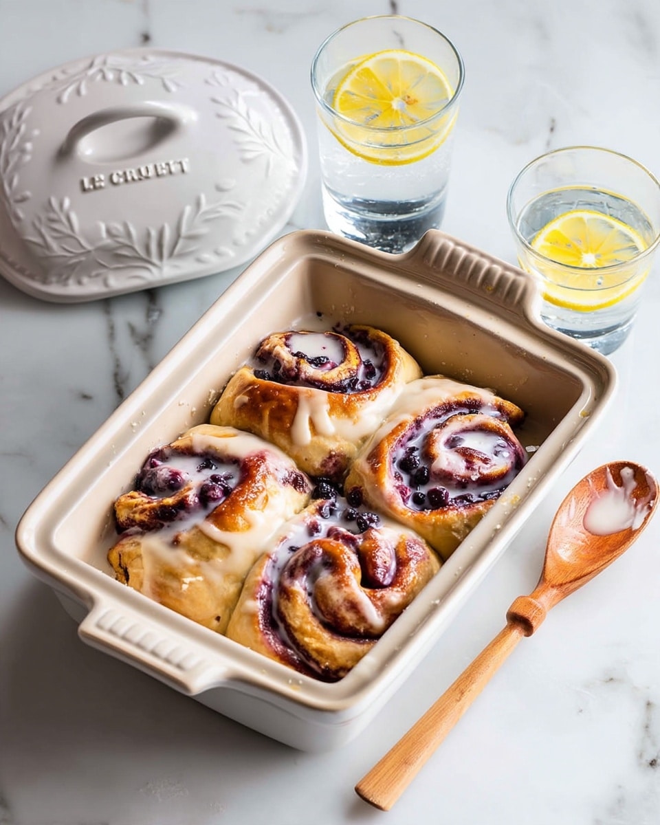 Vegan Wild Lemon Blueberry Cinnamon Rolls Recipe