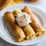 Pumpkin Crepes with Cream Cheese Pumpkin Filling Recipe