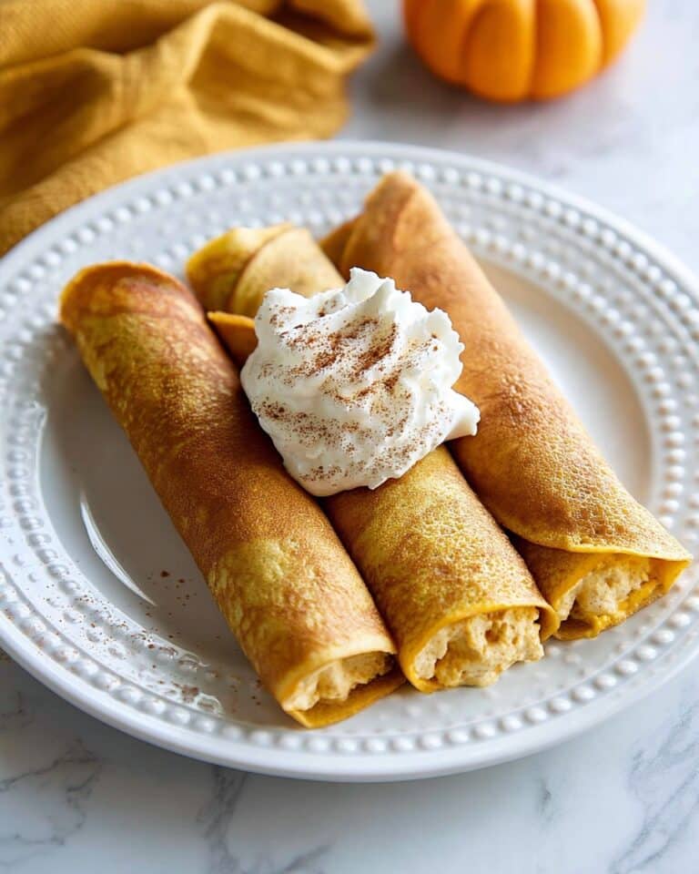 Pumpkin Crepes with Cream Cheese Pumpkin Filling Recipe