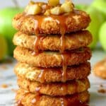 Apple Pie Cheesecake Cookies with Caramel Drizzle Recipe