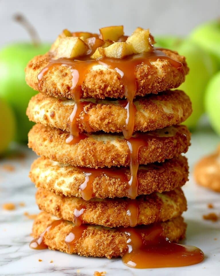Apple Pie Cheesecake Cookies with Caramel Drizzle Recipe