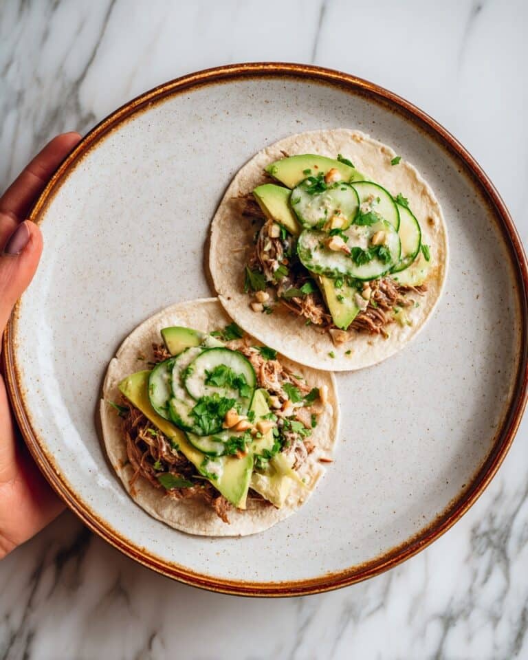 Teriyaki Chicken Tacos with Creamy Sesame Cucumbers Recipe
