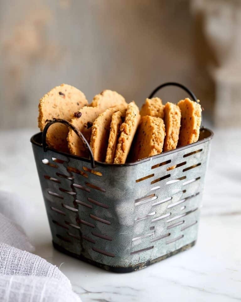 Oven-Baked Almond Flour Crackers with Indian or Italian Spices Recipe
