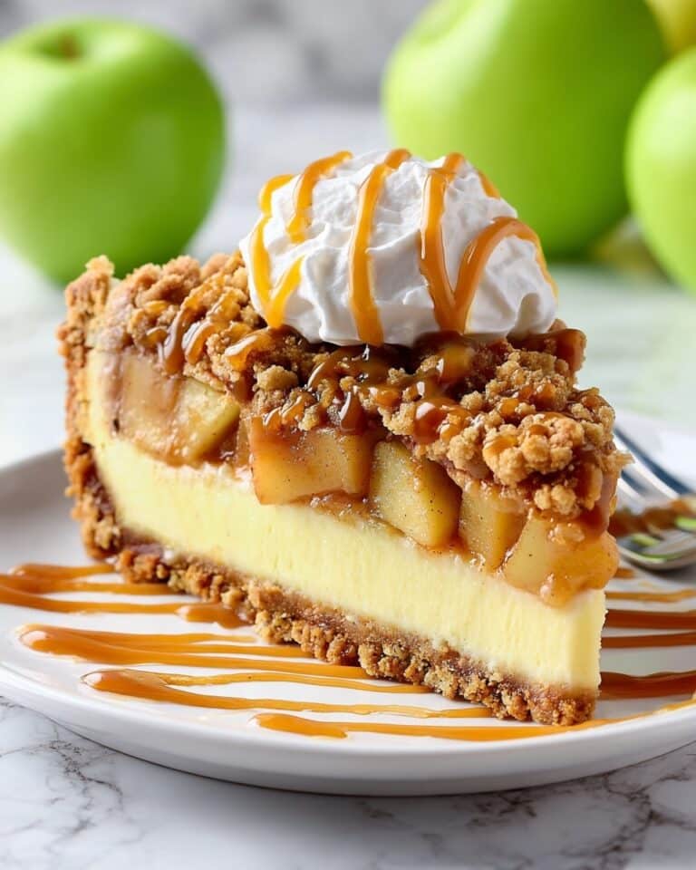 Apple Crisp Cheesecake Pie Recipe