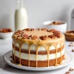 Vegan Carrot Cake with Coconut Cream Frosting and Optional Caramel Sauce Recipe