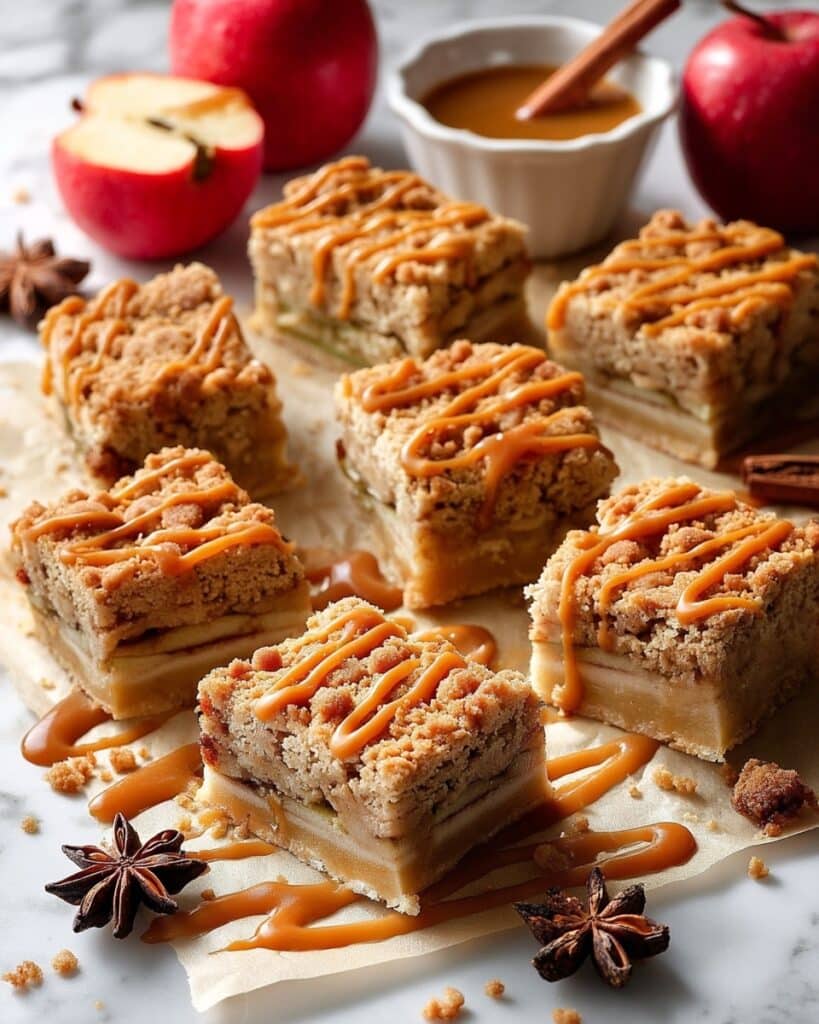 Vegan Caramel Apple Crumble Bars Recipe