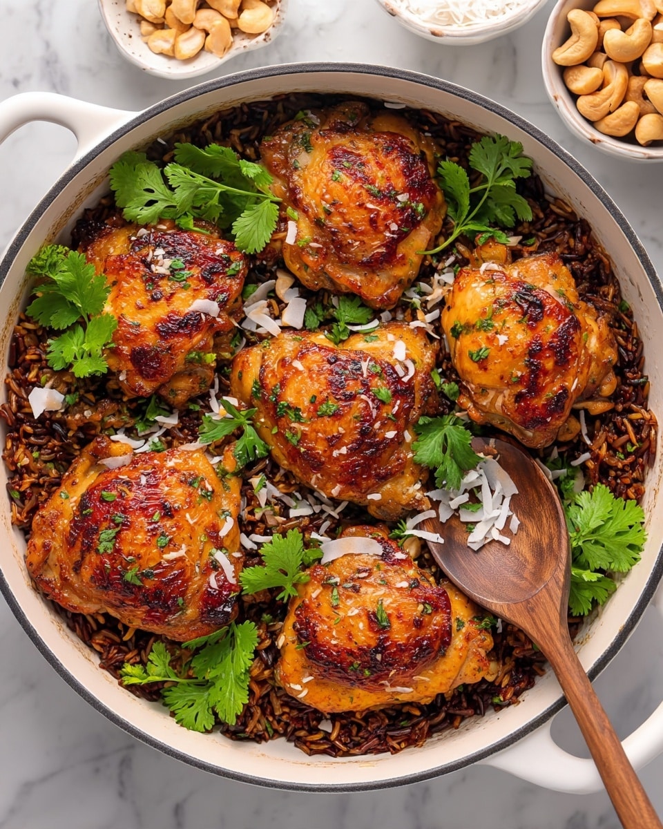 One Pot Hawaiian Chicken with Coconut Rice Recipe
