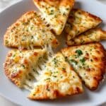 Air Fryer Cheesy Tortilla Garlic Bread Recipe