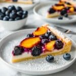 Peaches and Cream Vegan Puff Pastry Tart Recipe