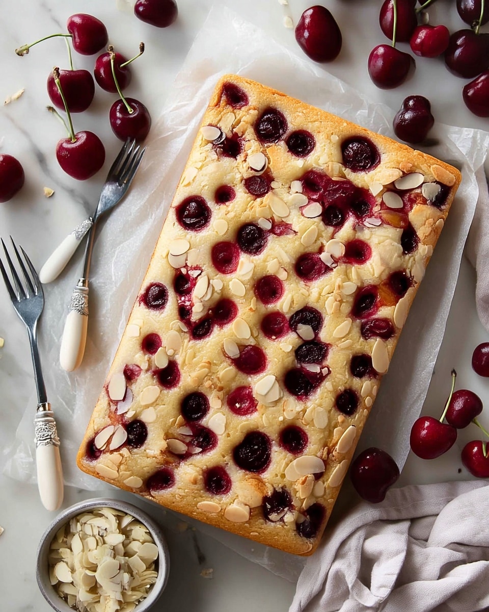 Vegan Cherry Almond Cake Recipe